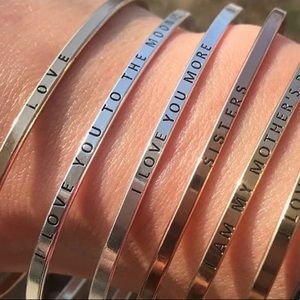 💖Bangle TRAIN LIKE A BEAST..Message bracelet